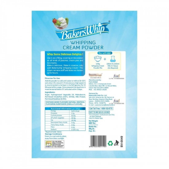 BAKERSWHIP WHIPPING CREAM POWDER